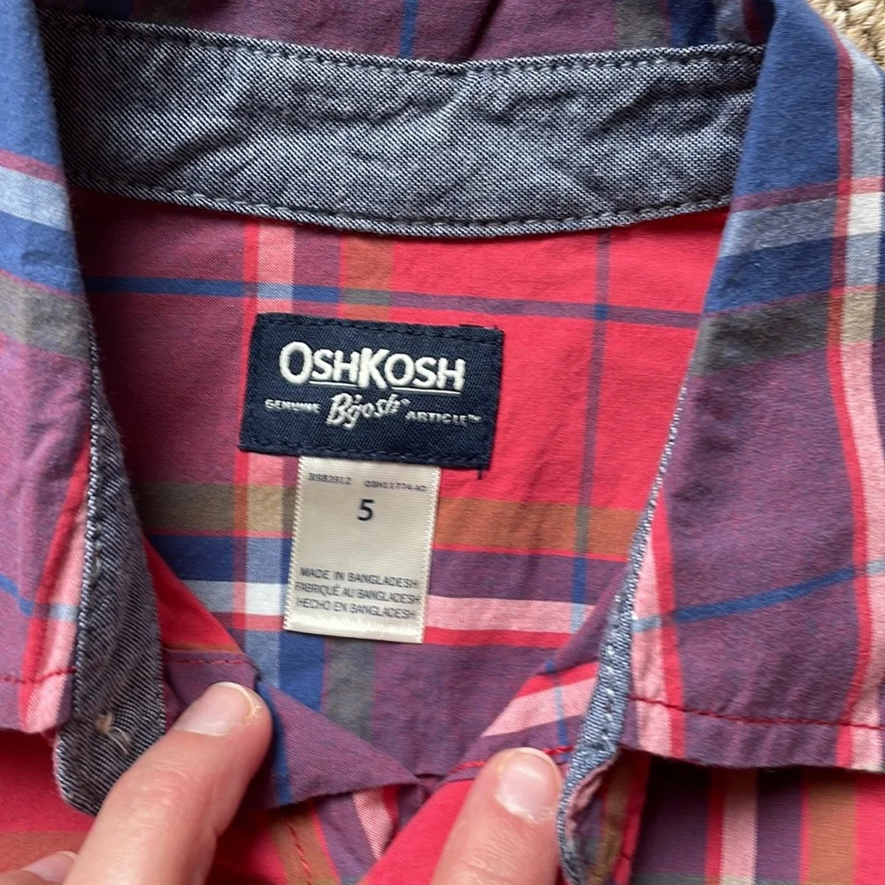 2 - Carters & Oshkosh button down collar shirts